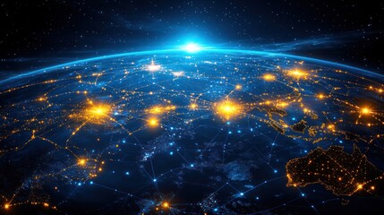 Global Network: A Visualization of Interconnectedness