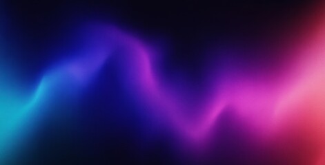 Abstract Gradient Background in Deep Blue and Purple with Soft Textured Surface and Flowing Wave Effect