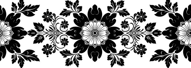Fototapeta premium Versatile Textile Fabric Print Collection Seamless Floral pattern, Geometric, and traditional Designs for Digital Printing on Fashion and Home Decor Fabrics.