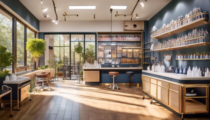 the interior of a restaurant