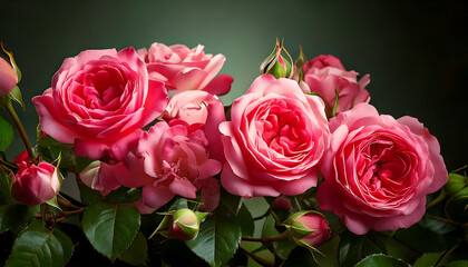 Obraz premium Vibrant Pink Roses