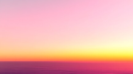 Stunning Ocean Sunset with Pink and Yellow Sky Creating a Dreamlike Scene : Generative AI