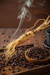 Ginseng Coffee Fusion &ndash; Aged Ginseng Root Suspended in Rich Coffee Aroma