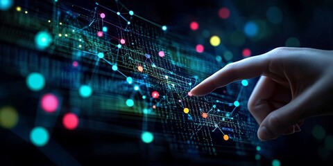 Data Analysis and Visualization with Artificial Intelligence in a High-Tech Network Environment