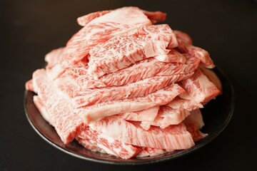 黒毛和牛特選カルビ切落し　焼肉・どか盛