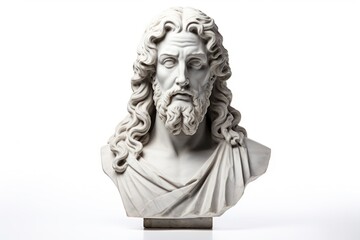 Obraz premium Greek sculpture jesus statue portrait art.