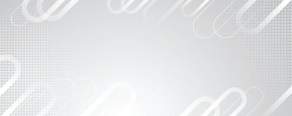 Abstract white background. Minimal halftone and white line background. Vector illustrator white pattern background.