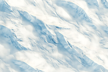 Majestic snow-covered mountains under a bright sky showcase nature's serene beauty and grandeur