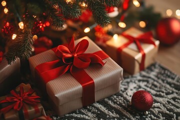 Christmas Presents Under The Tree