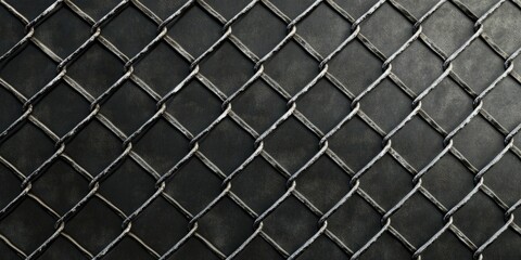 Fototapeta premium Close-up of chain link fence