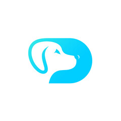 D and dog logo
