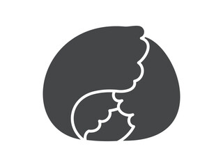 キャベツ_黒アイコン