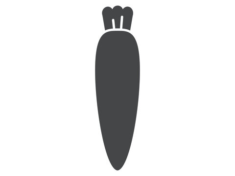 recommend clip art: 大根_黒アイコン
