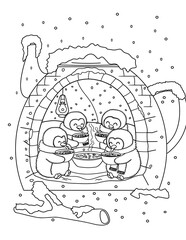 teapot coloring page