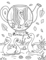 teapot coloring page