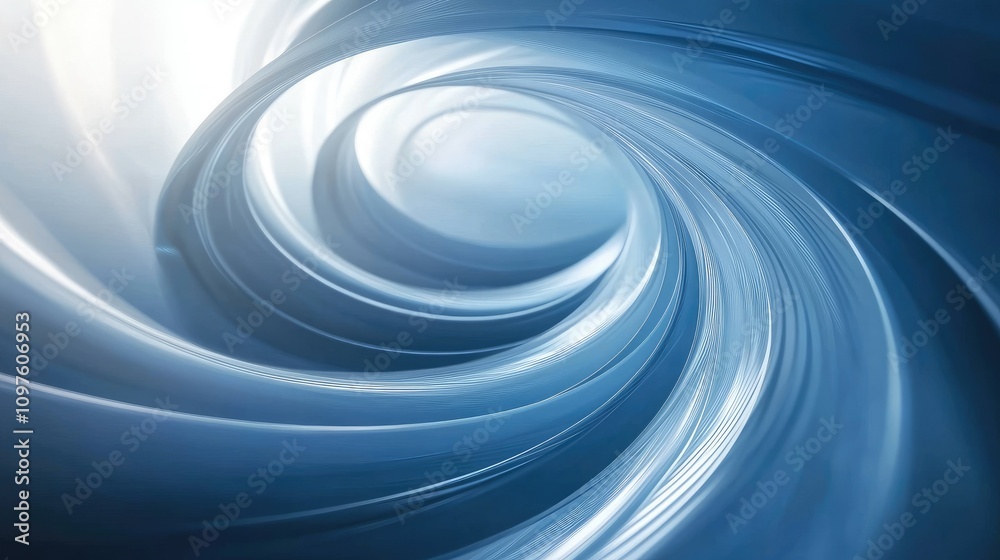 Poster A smooth, futuristic motion swirl of lines and shapes, creating a vibrant, abstract background ideal for tech and business advertisements.