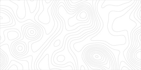 Abstract background with topographic map white background. The stylized height of the topographic map contour in black lines. gradient multicolor wave curve lines banner background design.