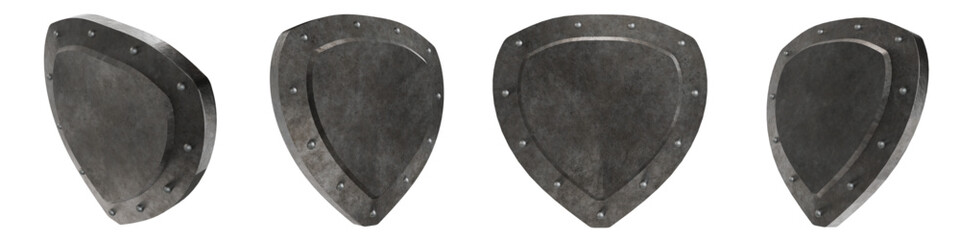 3D Shield Isolated