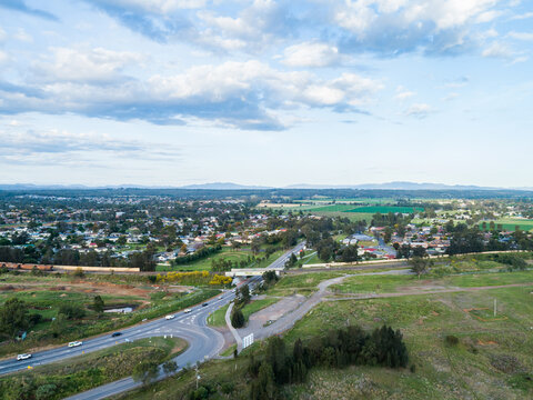Construction work just beginning on Singleton Bypass near the hole in the wall