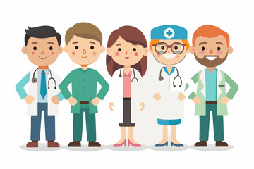 group of doctors and nurses