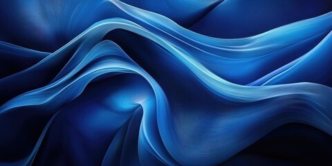 Obraz premium Blue Fabric Close Up