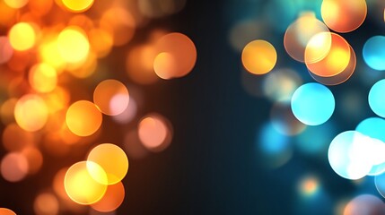 Obraz premium Vibrant Abstract Bokeh Lights Symbolizing Festive