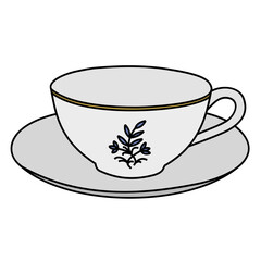 coffee cup with saucer