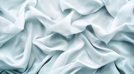 Obraz premium Subtle Gray and White Abstract Flowing Fabric Background