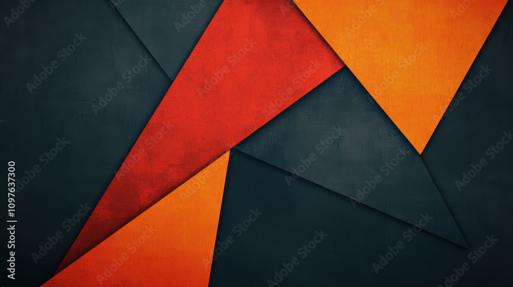 Poster modern geometric texture with intricate patterns and sharp colors in background