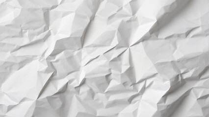 Obraz premium Crumpled Paper Texture with Irregular Folds and Subtle Shadows for Minimalist and Artistic Backgrounds.
