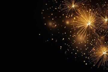 Fototapeta premium Fireworks backgrounds outdoors night.