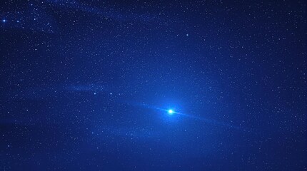 Obraz premium Sparkling stars and moonlight on a clear summer night, astronomy, nighttime landscape