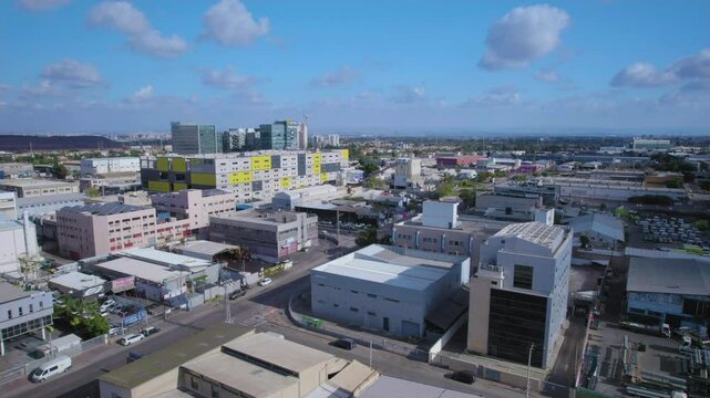 The industrial area of ​​the city of Holon, Israel - contains businesses in the fields of electronics, software, pharmaceutical manufacturing, machining, computing, thermal processing and plastic