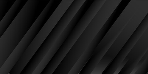 Obraz premium Black abstract background. Elegant dark diagonal shape elements. Modern luxury gray gradient graphic design.
