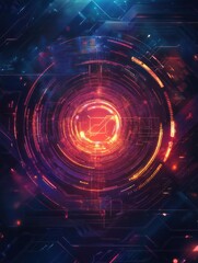 Obraz premium Information control and security abstract concept vector illustrations.