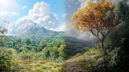 Before and After: Human Efforts in Reforesting