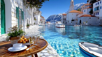 Obraz premium Scenic waterway escape