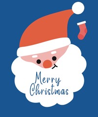 Christmas card with Santa