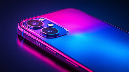 sleek, modern smartphone camera lens captured in a close-up macro shot showcasing its precision and cutting-edge technology, emphasizing clarity and detail in every image