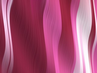 Abstract pink and white wavy background with flowing lines.