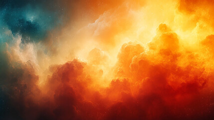 Naklejka premium Ethereal abstract painting featuring a swirling blend of vivid and muted colors creating a sense of movement and chaos evoking feelings of energy freedom and the beauty within disorder