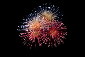 Fototapeta premium Firework fireworks outdoors night.