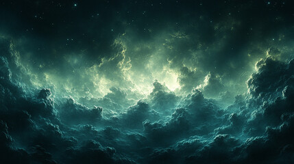 Fototapeta premium Ethereal abstract painting featuring a swirling blend of vivid and muted colors creating a sense of movement and chaos evoking feelings of energy freedom and the beauty within disorder