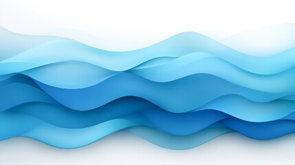A smooth gradient of blue waves creates a calming and modern background, suitable for websites, presentations, or branding materials that require a fresh, aquatic touch,