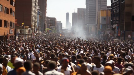 Election news coverage in Johannesburg, South Africa, offering insights into key issues and candidates