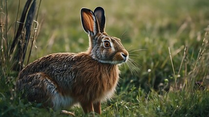 Fototapeta premium rabbit in the grass