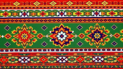 Vibrant Ethnic Pattern Wallpaper: Transform Your Space with Colorful Traditional Designs