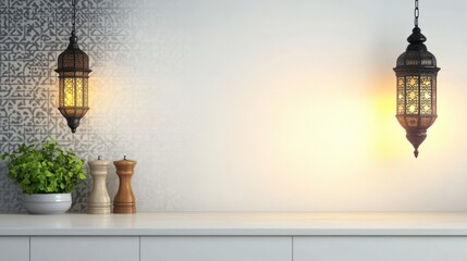 Contemporary Kitchen with Islamic Design Elements