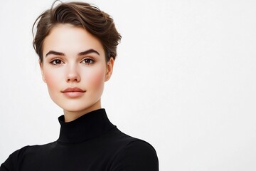 Captivating and Powerful Female Portrait with Dramatic Lighting and Chiaroscuro Effect