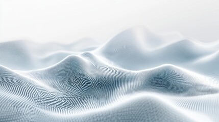 Abstract white waves creating a serene and calming atmosphere.